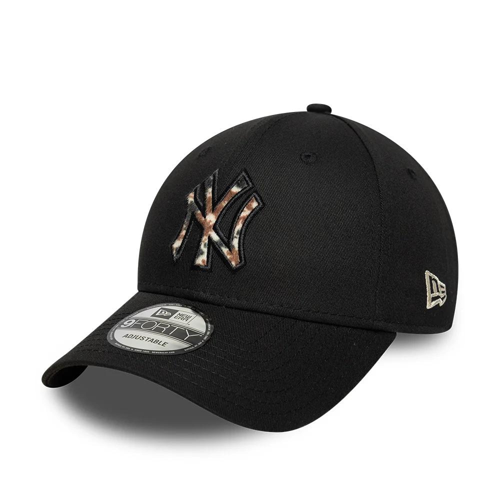 Бейсболка NEW ERA 9FORTY MLB NEW YORK YANKEES ANIMAL PRINT INFILL черная
